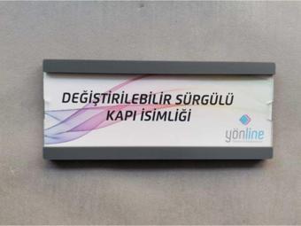 Dekokonsept Değiştirilebilir Sürgülü Kapı Isimliği