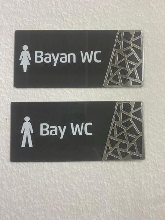 Dekokonsept Antrasit Silver Pattern Seri Wc Yönlendirme Seti