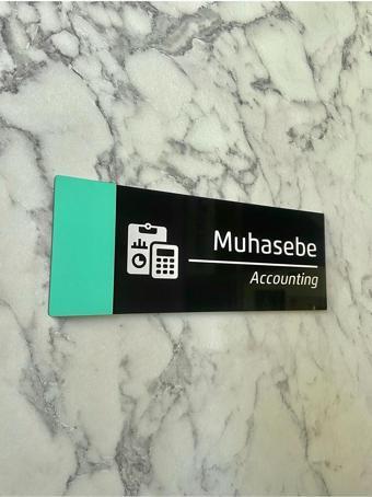 Yönline Klasik Seri (Muhasabe) Nil Yeşili Kapı Isimliği