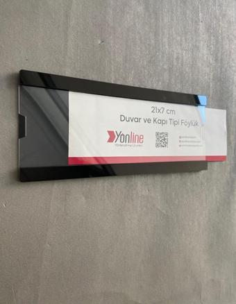 Yönline Okul Sınıf Kapı Isimliği Kapı Ve Duvar Tipi Kolay Değiştirilebilir A4 1/3 Föylük Siyah Tabanlı