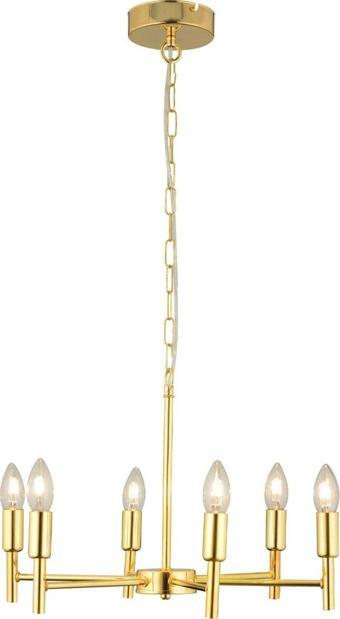 Zey Zeybilişim Vaneo 6 Lı Gold Modern Genç Odası Mutfak Salon Avize