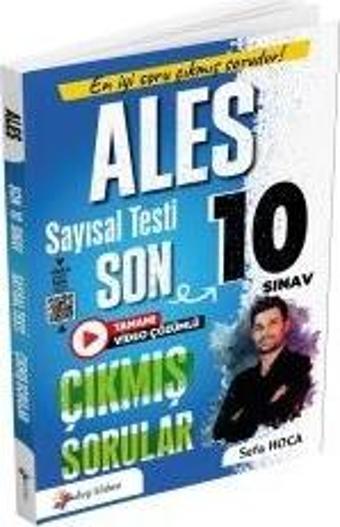 Dizgi Kitap 2025 ALES Sayısal Yetenek Tamamı Video Çözümlü Son 10 Sınav Çıkmış Sorular Sefa Hoca - Dizgi Kitap Yayınları