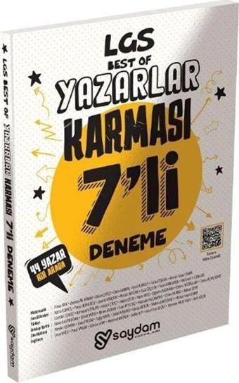 Saydam Yayınları 8. Sınıf LGS Best Of Yazarlar Karması 7 li Deneme - Saydam Yayınları