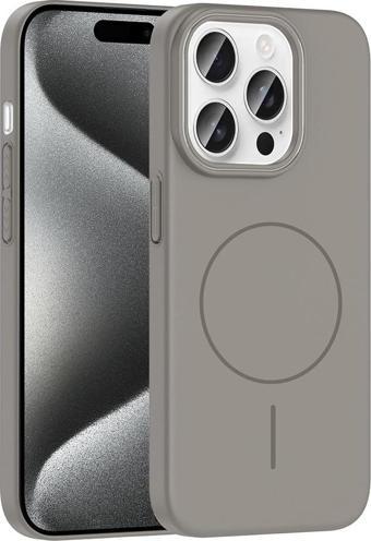 iPhone 15 Pro Kılıf Magsafe Şarj Özellikli Ruby Sert Kılıf