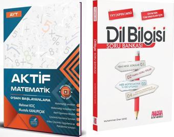 Aktif Öğrenme AYT Aktif Matematik 0 dan Başlayanlara ve AKM Dil Bilgisi Soru Bankası Seti 2 Kitap - Aktif Öğrenme Yayınları