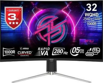 MSI MPG 325CQRXF 31.5'' WQHD CURVE RAPID VA 280HZ 0.5MS ADAPTIVE-SYNC GAMING MONİTÖR