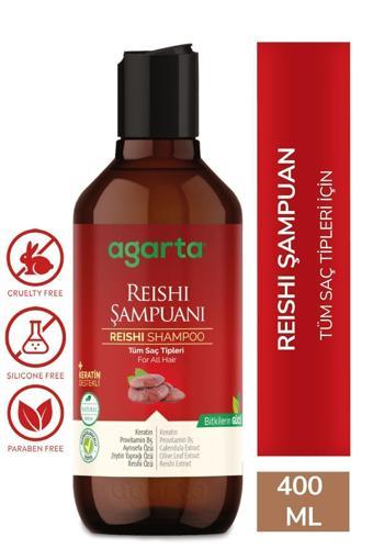 Agarta Yıpranmış Saçlar Için Yenileyici Reishi Şampuanı-Tuzsuz Şampuan 400 Ml