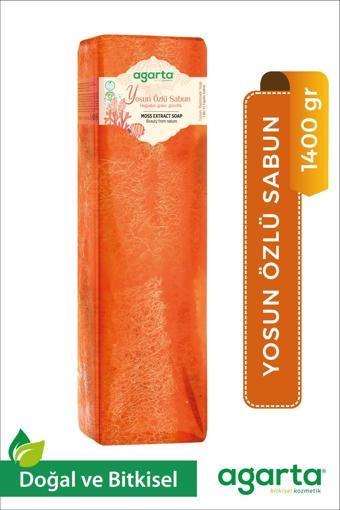 Agarta Doğal El Yapımı Yosun Özlü Sabun 1400 Gr