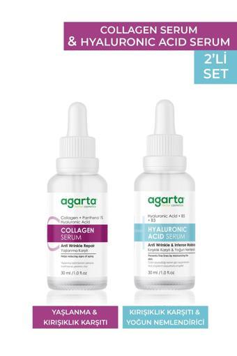 Agarta Kuru Ciltlere Özel Canlandırıcı Ve Sıkılaştırıcı Bakım Seti (Collagen + Hyaluronıc)