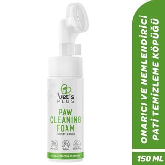 Vet's Plus Kedi ve Köpekler İçin Aloe Vera Özlü Pati Temizleme Köpüğü 150ml