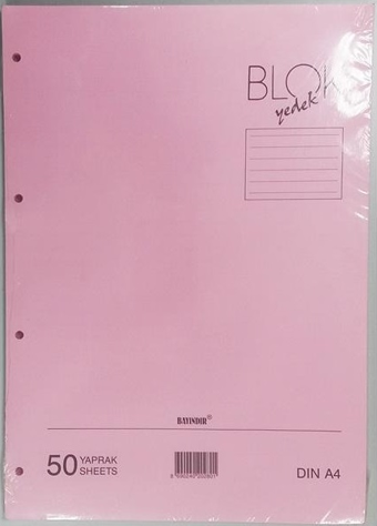 Bayındır A4 Kolej Yedek Pembe Çizgili