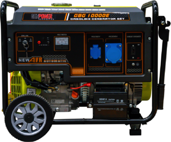 Genpower Marka GBG 10000 E Model 10 Kva, Benzinli, Marşlı, Tekerlekli, Monofaze( 220 Volt) Portatif Jeneratör