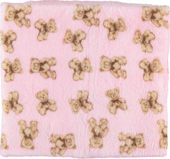 PELUŞ BEBEK BATTANİYESİ  AYICIK DESENLİ BEBE BATTANİYE