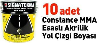 10`lu Constance MMA Esaslı Akrilik Yol Çizgi Boyası, Şerit Boyası 25 kg Sarı