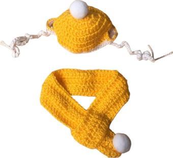 Be Cat Şapka Atkı Set Kedi Aksesuarları
