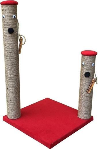 Brt Pet Ikili Kedi Tırmalama Tahtası, Kırmızı