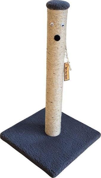 Brt Pet Peluş Kedi Tırmalama Tahtası - 52 Cm, Gri