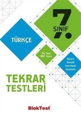 7.Sınıf Bloktest Türkçe  Tekrar Testleri - Kolektif  - Bloktest Yayınları