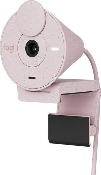 Logitech BRIO 300 Full HD Webcam - Pudra Pembe