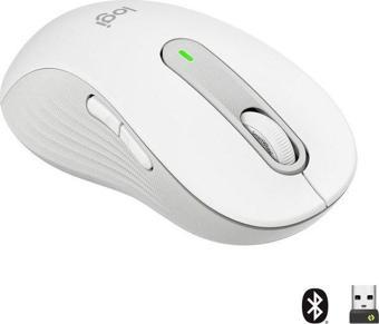 Logitech Signature M650 Büyük Boy Sol El Için Sessiz Kablosuz Mouse - Beyaz