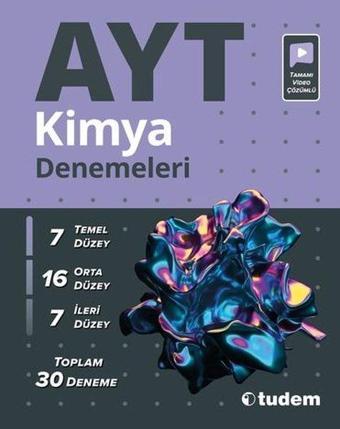 AYT Kimya Denemeleri - Tudem Yayınları - Ders Kitapları