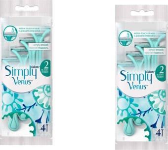 Venus Simply 2 Kadın Tıraş Bıçağı 4'lü X 2 Adet