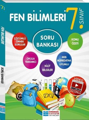 7.Sınıf Fen Bilimleri Soru Bankası Video Çözümlü - Evrensel İletişim Yayınları