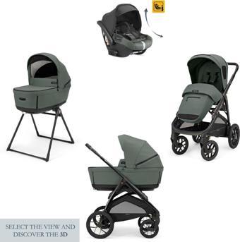 Inglesina Aptica XT Glam Bebek Arabası ve Darwin Recline Ana Kucaklı, Portbebeli, Stantlı 4'lü Sistem