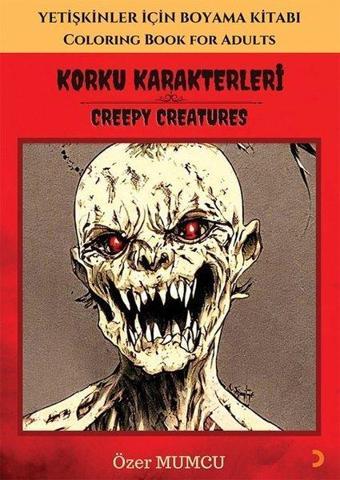 Korku Karakterleri - Yetişkinler İçin Boyama Kitabı - Cinius Yayınevi