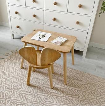 AlfaCountry Mobilya Montessori Çocuk Masası 1 Masa & 1 Mickey Sandalye