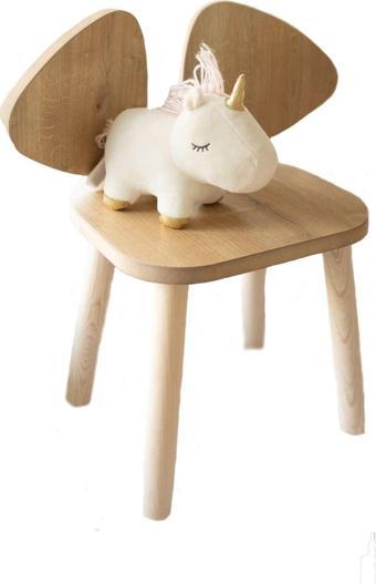 AlfaCountry Mobilya Alfa Country Montessori Çocuk 1 Mickey Sandalye Kahverengi