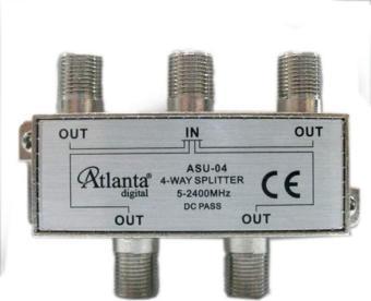 ASU-04 1/4 4lü Uydu Bölücü Splitter 5-2400 MHz