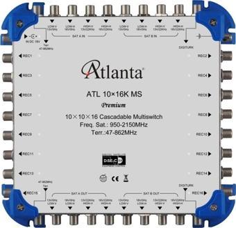 Atlanta 10/16 10x16 Santral Merkezi Sistem Multiswitch ( Geçişli Kaskatlı )