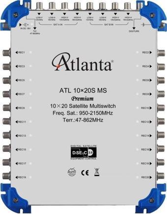 Atlanta 10/20 10x20 Santral Merkezi Sistem Multiswitch ( Sonlu ) + Adaptör
