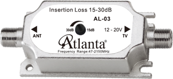 Atlanta AL-03 AL03 Ayarlı Ayarlanabilir Sinyal Hat Yükseltici Güçlendirici (15-30 DB)