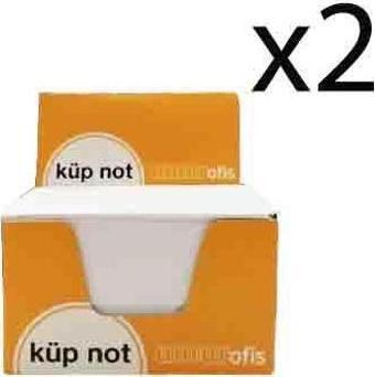Umur Küp Blok Beyaz Not Kağıdı 8x8x5 2 Adet