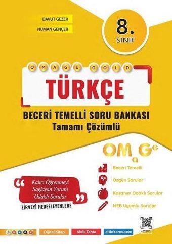 8. Sınıf Omage Gold Türkçe Soru Bankası - Kolektif  - Omage