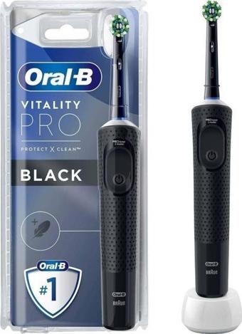 Oral-B Şarjlı/Elektrikli Diş Fırçası Vitality Pro Siyah Koruma ve Temizlik
