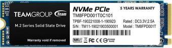 Team 1TB MP33 Pro 2400-2000MB-s NVMe PCIe Gen3x4 M.2 SSD Disk (TM8FPD001T0C101)