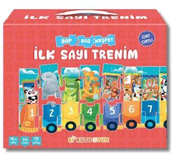 İlk Sayı Trenim - Cırt Cırtlı Yapboz ve Kitap Seti - 7 Kitap Takım - Halil İbrahim Öztürk - Bi Kutu Oyun Yayınevi