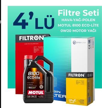 Filtron Toyota Corolla 1.5 Filtre Bakım Seti Motul Motor Yağlı (2021-2024) 4 Lü