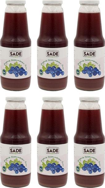 Sade Organik Yaban Mersini Suyu 1000Ml 6'Lı