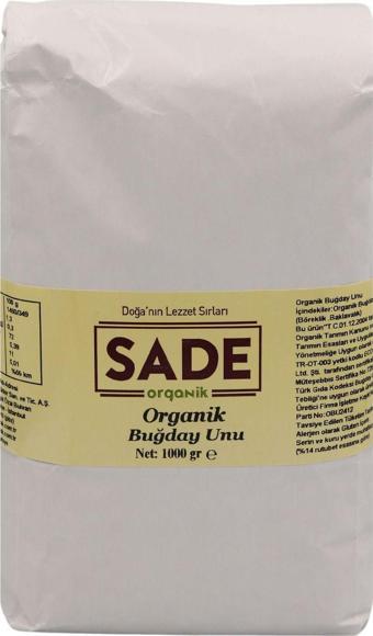 Sade Organik Beyaz Un 1000 Gr