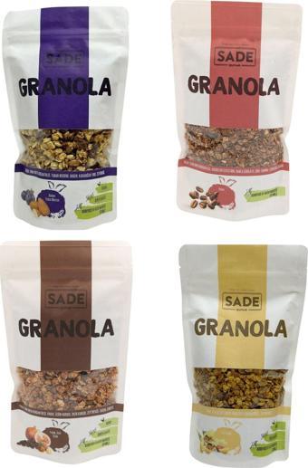 Sade Organik Granola Paketi 200 Gr 4 Lü Paket (4 X 200 Gr )