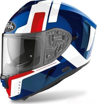 KASK AIROH SPARK SHOGUN MAVİ KIRMIZI GLOSS