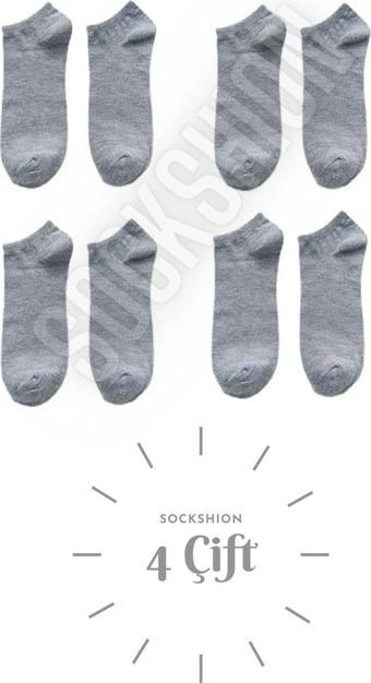 Sockshion Unisex 4 Çift Pamuklu Patik Çorap - Rahat Ve Şık Tasarım