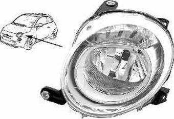 Fiat Fiat 500 2007 2014 Far Sol Ece.Elektrikli W S Motor (Oem No:51787492)