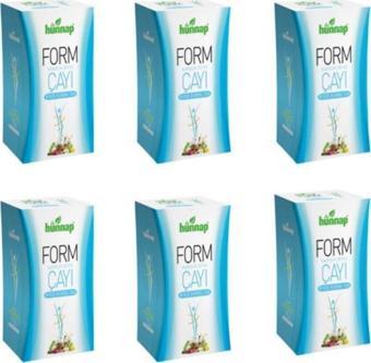 Hünnap 6 Adet Form Çayı Seti
