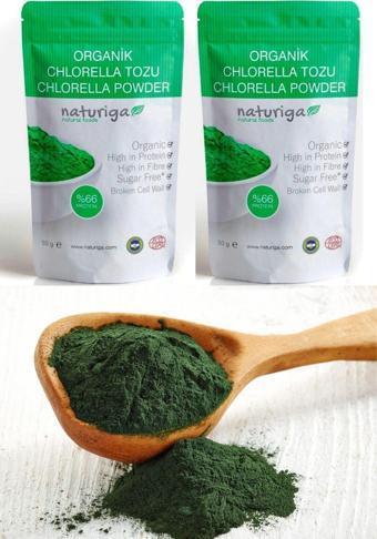Naturiga Organik Klorella Tozu Chlorella 2'Li Fırsat Paketi