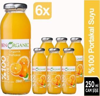 Benorganic Organik Portakal Suyu 6X250Ml